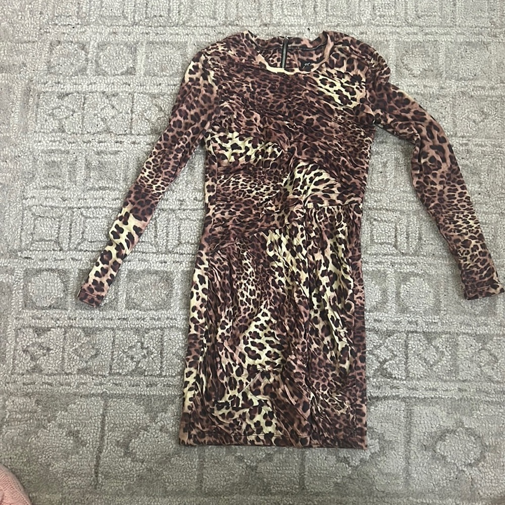 TORN BY RONNY KOBO Leopard dress